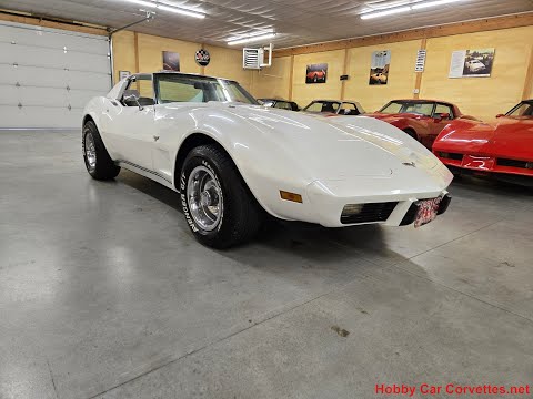 1977 White C3 Corvette Smoke Gray Interior For Sale Video