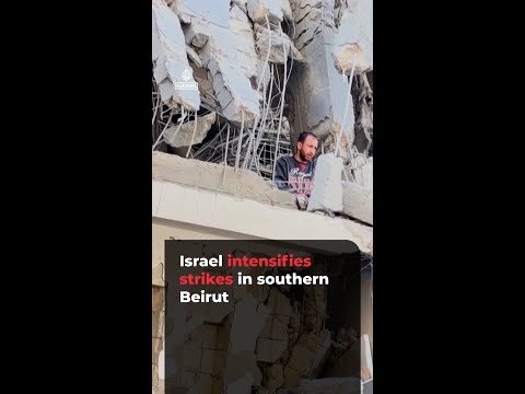 Israeli forces intensify attacks on Beirut | AJ #shorts