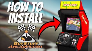 Arcade1Up Ridge Racer Mod!  How To Install Buy Stuff Arcades Racing Box Kit!  Add Over 100 Games!