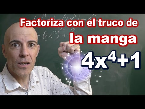 Factorización de polinomios. Reto algebraico. 4x⁴+1