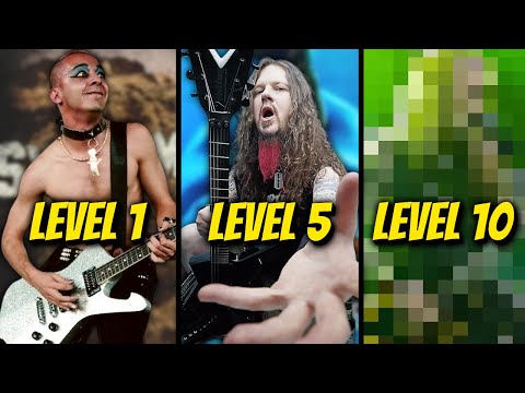 10 Levels Of Iconic METAL Solos Pt.3 (From NOOB To IMPOSSIBLE) w/ Tabs!