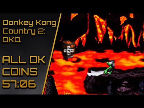 [Current WR] Donkey Kong Country 2 | All DK Coins - 57:06