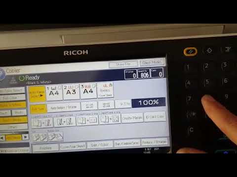 RICOH MPC 3003 Fusser Reset