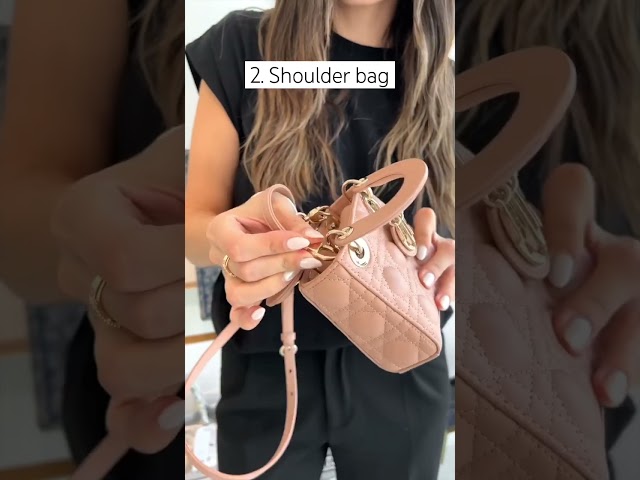 Vídeo relacionado con DGAZ Organizador de monedero de seda para bolsas Lady-Dior Micro/Mini/S/M/L, organizador de bolsas suave y sedoso, bolso de lujo y moldeador de bolsas (rosa, S)
