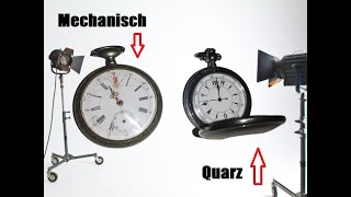 Taschenuhren Quarz oder mechanisch Schlüssel Aufzug Zylinderwerk Unterschiede Teil 1