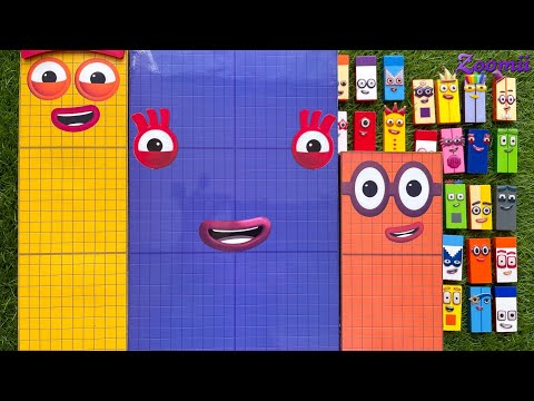 Looking for Numberblocks RAINBOW New 6000! NEW ASMR - Numberblocks Satisfying Video #65