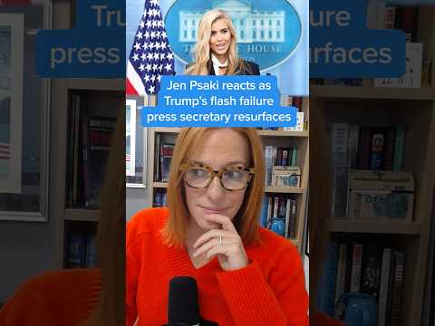 Jen Psaki reacts as Trump's flash failure press secretary resurfaces