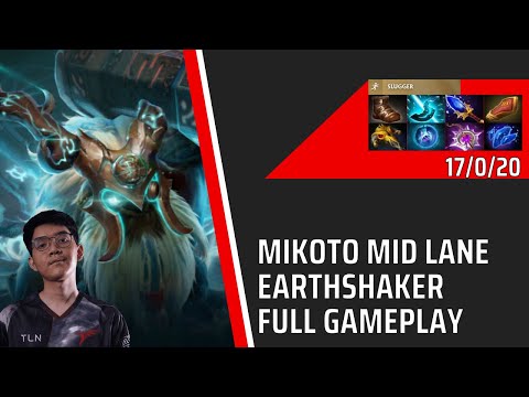 TLN.Mikoto Mid Lane Earthshaker | Full Gameplay | Immortal Rank Match | 7.37c