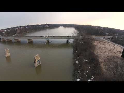 Maumee River at Fort Meigs Access Walleye Run Fishing Area March 25 2014