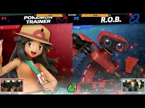 Youmacon 2019 SSBU - R.A.G.E (PKMN Trainer) vs Felgu (ROB)