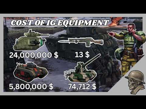 HOW MUCH DO IMPERIAL GUARD WEAPONS COST TO MAKE. WARHAMMER 40K.