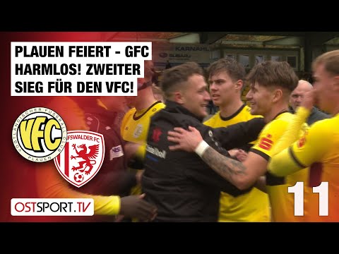 Plauen feiert - GFC harmlos! Zweiter Sieg für den VFC: Plauen - Greifswald | Regionalliga Nordost