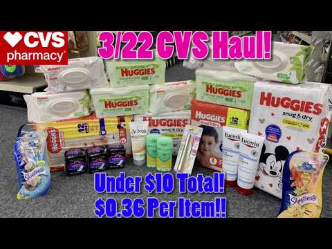 👉$0.36 Huggies Diapers + Wipes!! 🔥 CVS Haul 3/22 + CVS Couponing This Week 3/22 + CVS Deals 3/22 😍