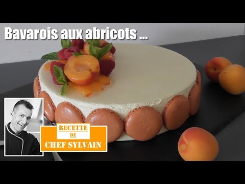 Apricot Bavarois with Sponge Cake
