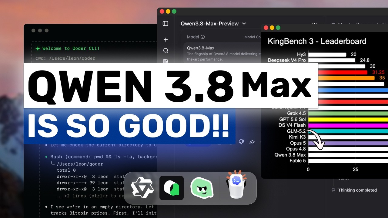 Qwen 3.8 Max (Final Version Review & Free Ways): Okay, it's ACTUALLY a TOP MODEL!