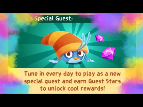 Angry Birds Pop - Daily Guest Star Willow - All Stars + Gold Feather Bonus inc total 420 Gem Prize