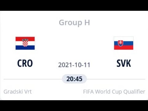Croatia vs Slovakia / FIFA World Cup Qualification UEFA Round 1 Matchday 8 2021/22