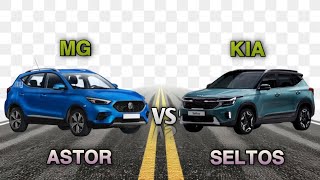 Mg Astor vs Kia Seltos Comparison