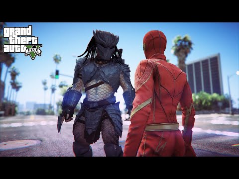 GTA 5 - The Flash VS Ultimate Predator