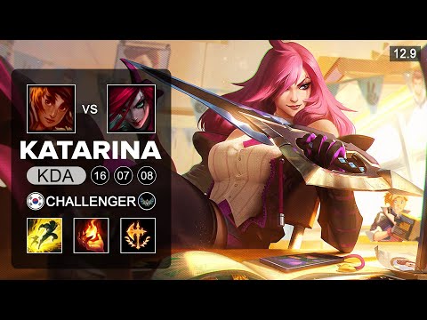 Katarina vs Taliyah Mid - KR Challenger - Patch 12.9 Season 12