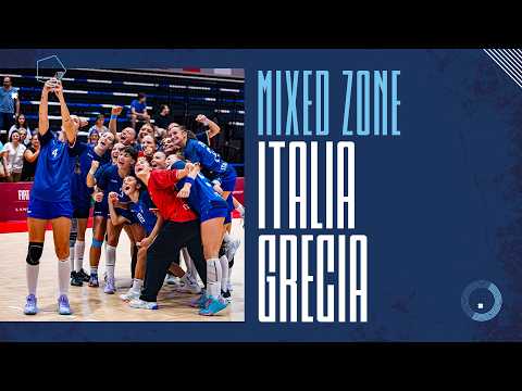 Play #azzurredentro | MIXED ZONE 🇮🇹x🇬🇷 | Albertsen e Danti
