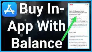 How To Use Apple Account Balance For In-App Purchases