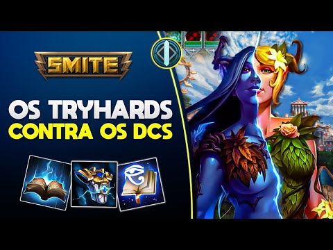 Os caras TRYHARDANDO contra os DCs! HEL MID - ⚡ Smite BR Conquista