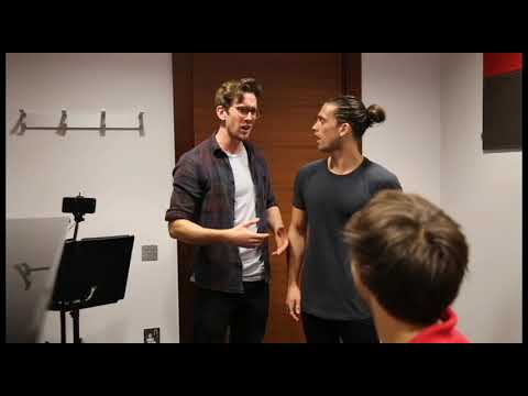 Brad and Ollie Warm Up