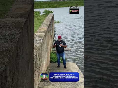 imagem do açude Boa Fé em São Bento do Trairi RN!