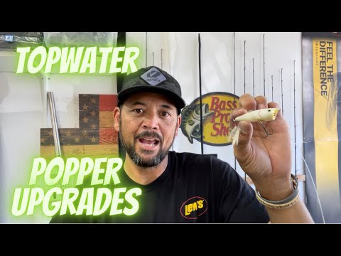 Topwater Popper Tips, Tricks & Upgrades  #topwater #pop r #chugget