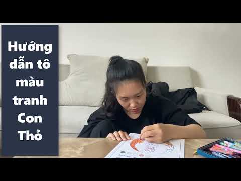 Hướng dẫn tô màu tranh Con Thỏ