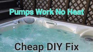 How To Fix Hot Tub No Heat! Caldera Spa. Bad Pressure Switch. Dashed Line Blinking Power/Ready Light