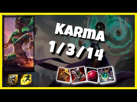 Karma vs Sett KOREAN Challenger SUPPORT (1/3/14) Gameplay Replay - Patch 10.24
