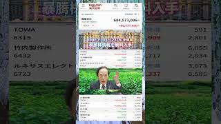 #日本経済,#マーケット,#相場,#株ニュース,#金融,#チャート,#テクニカル分析,#ファンダメンタル分析,#出来高,#株式投資初心者