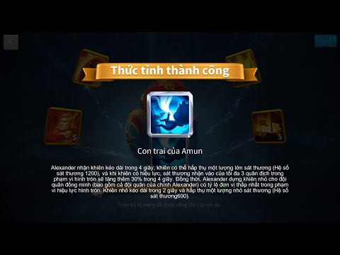 Max skill the third legendnary commander in Rok, Alexander the great - 435