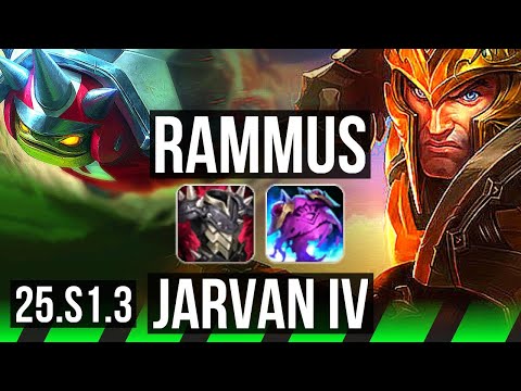 RAMMUS vs JARVAN IV (JGL) | KR Master | 25.S1.3