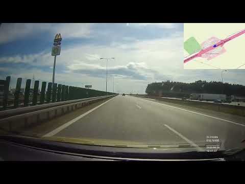 Poland. Motorway A2, Poznań-east — Świecko, 2020, 4x