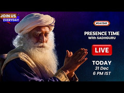 🔴LIVE | Sadhguru Presence Time | YOGA FOR PEACE | Isha Yoga Center | 6 PM | 31 Dec | #Day948