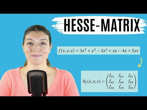 HESSE-MATRIX 3x3 berechnen (FUNKTION mit 3 VARIABLEN / mehrdimensionale ANALYSIS)