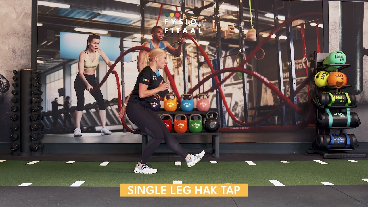 Video thumbnail: Single leg heel tap - instructional video
