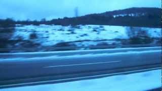 preview picture of video 'SOME SNOW ON MY WAY TO PAMPLONA'