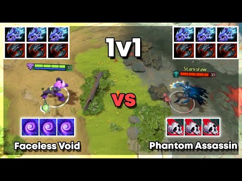Faceless Void vs Phantom Assassin - Dota 2 1v1