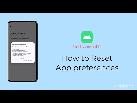 How to Reset App preferences [Android 14]