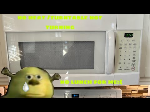 How to fix kenmore microwave with no heat and turntable tray not running