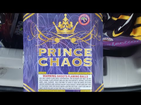 Prince Chaos 500g 6 shot cake by Wild Dragon fireworks