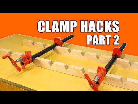 5 Quick Clamp Hacks #2 - Woodworking Tips and Trick