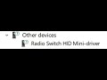 ❓ Radio switch HID mini driver unknown device fix