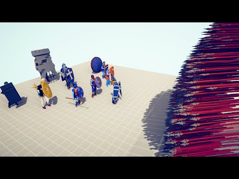 ALL SHIELD UNITS vs EVERY GOD - Totally Accurate Battle Simulator TABS