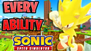 Every *ABILITY* In Sonic Speed Simulator!