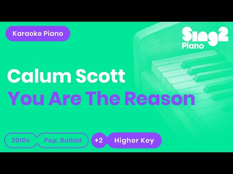 You Are The Reason (HIGHER Piano Karaoke) Calum Scott